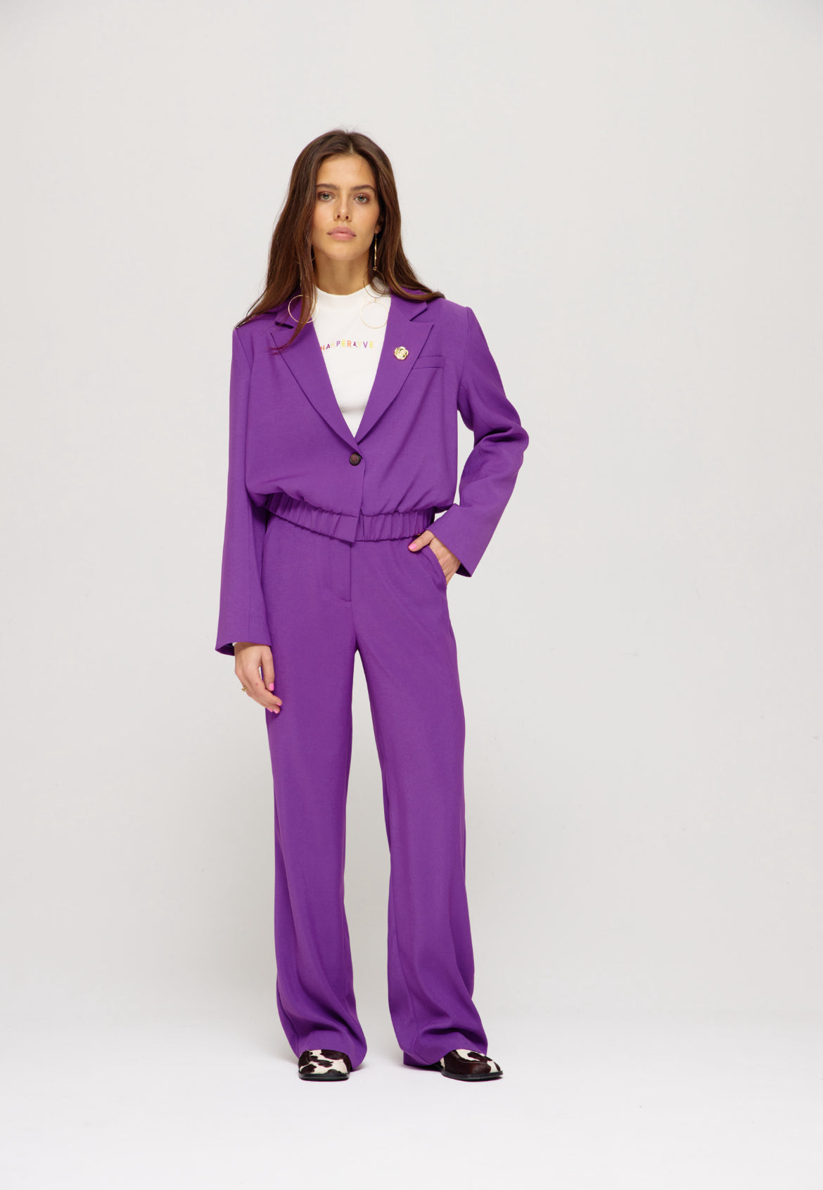 Frederique blazer - deep violet