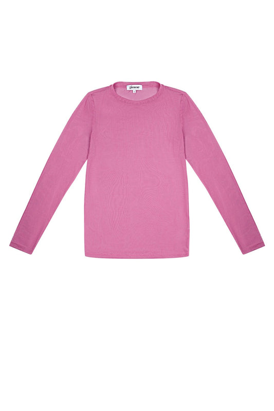Mesh longsleeve pink