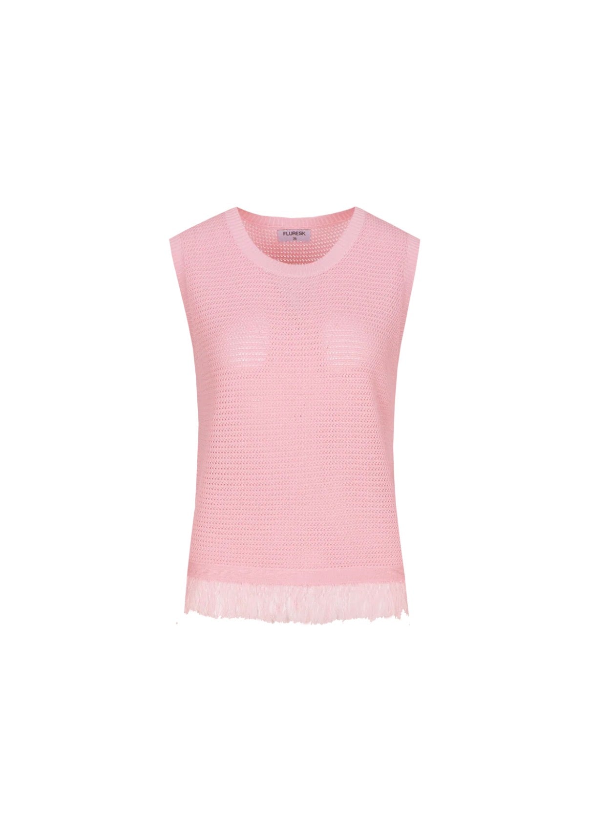 Aiden knitting top blush peach