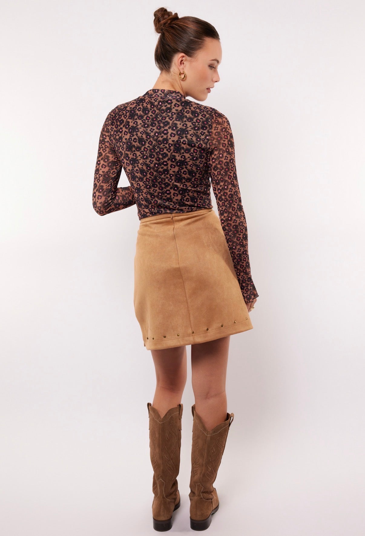 Zorak skirt suedine look