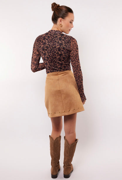 Zorak skirt suedine look