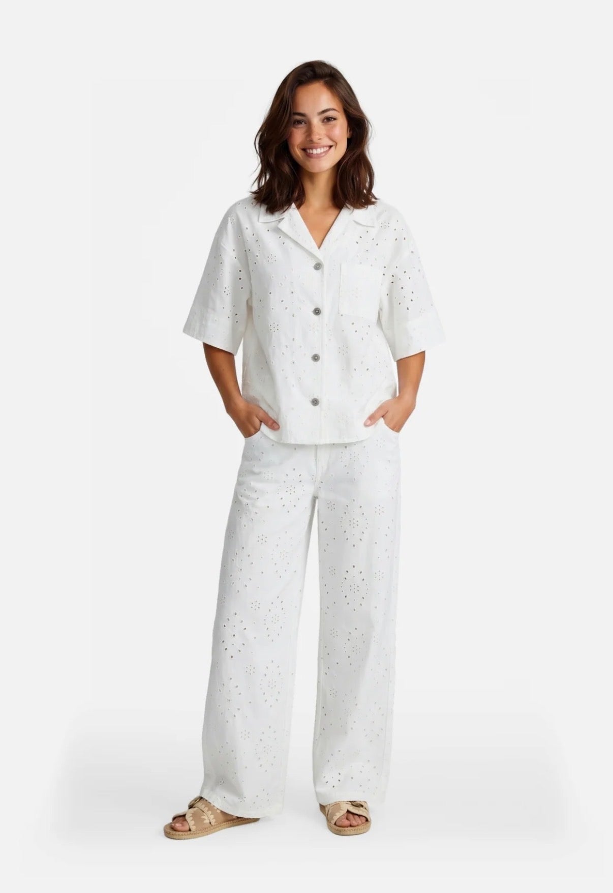 Aria pants off white