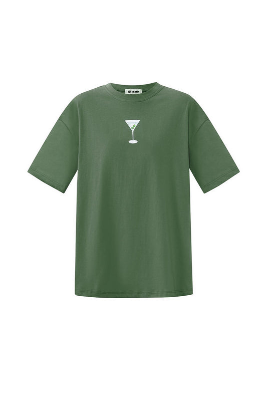 T-shirt cocktail club green