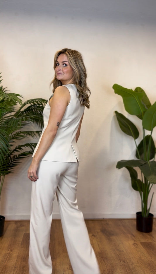 Gilet Fabienne off white