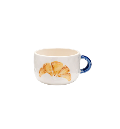Croissant cappuchino mug