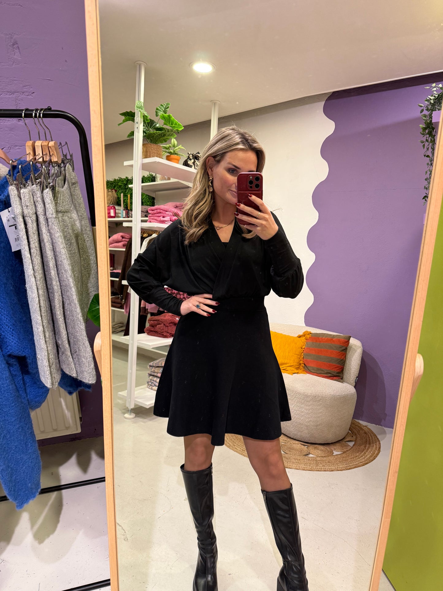 Zwarte rok uitlopend