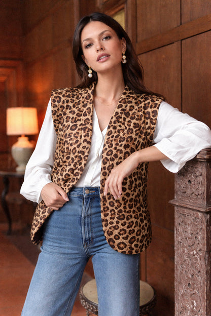 Gilet leopard