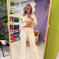Faux Leather Broek met Hoge Taille