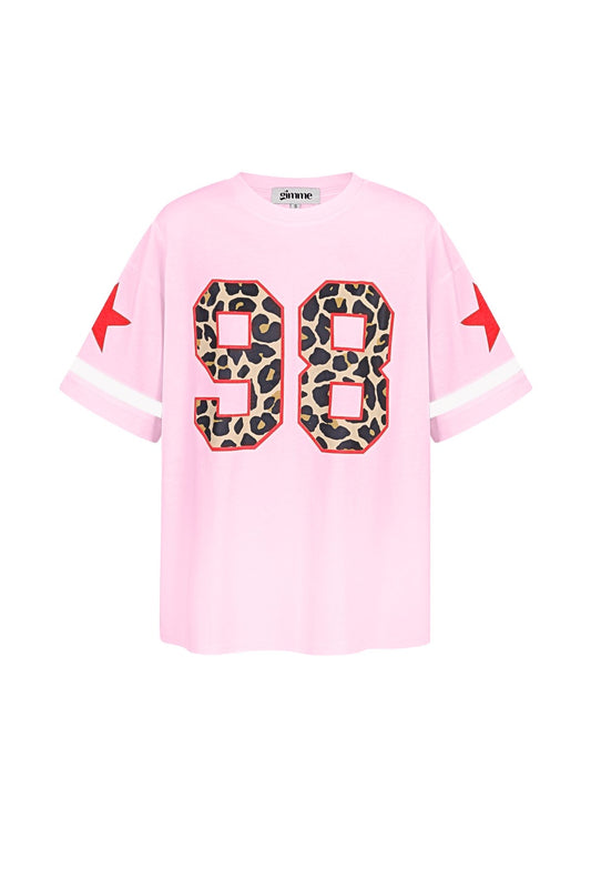 Sporty t-shirt roze