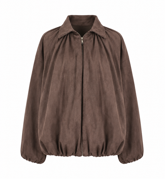Pu jacket bruin
