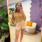 Top glitter goud