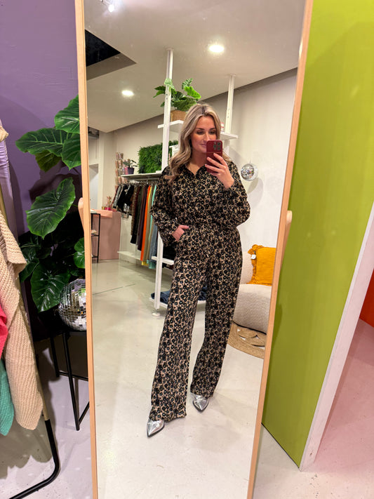 Aislin blouse leopard