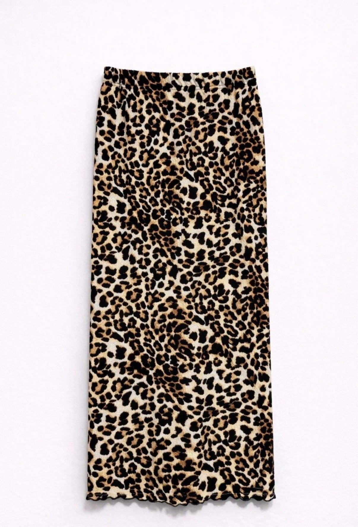 Leopard midi rok
