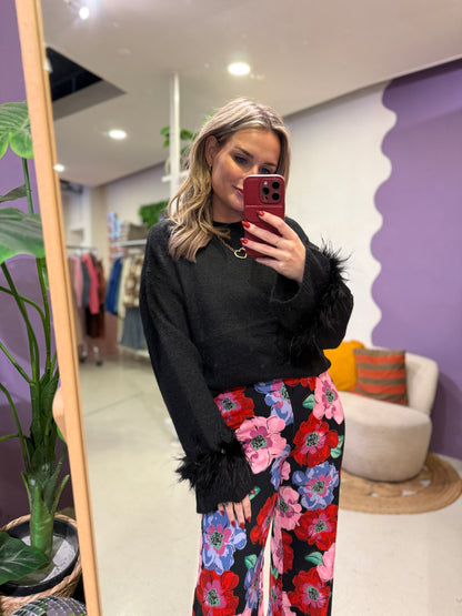 Rielle knit sweater black