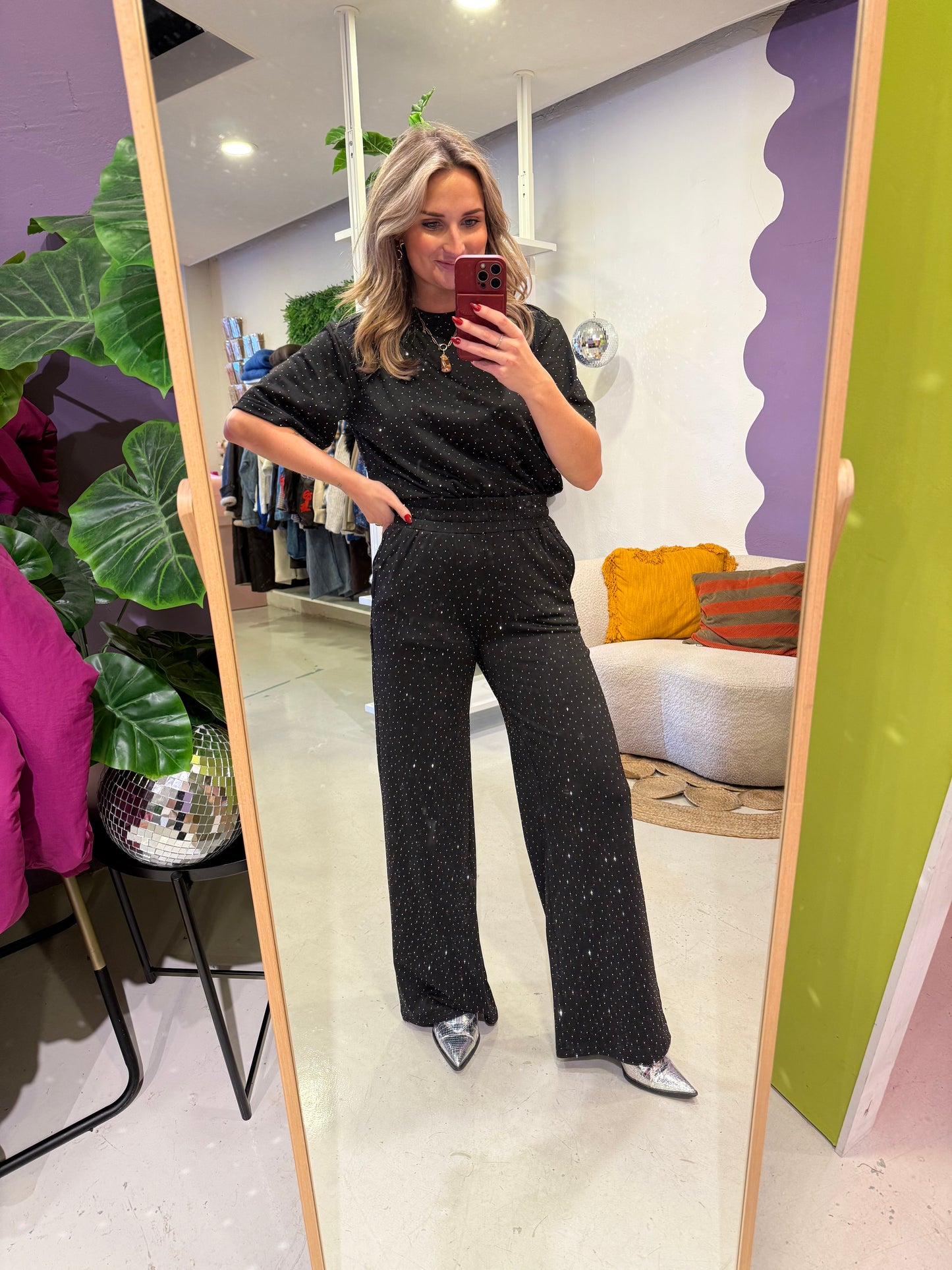 Bryen pants black glitter