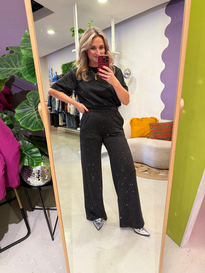 Bryen pants black glitter