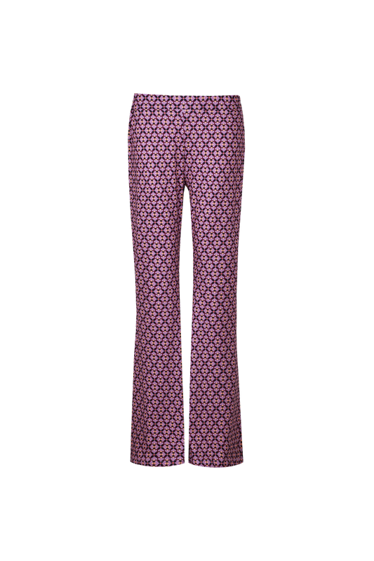 Rox broek black/light purple