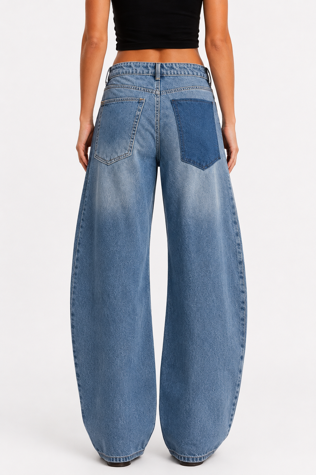 Barrel Jeans – low rise pockets