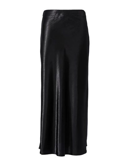 Silky midi rok zwart