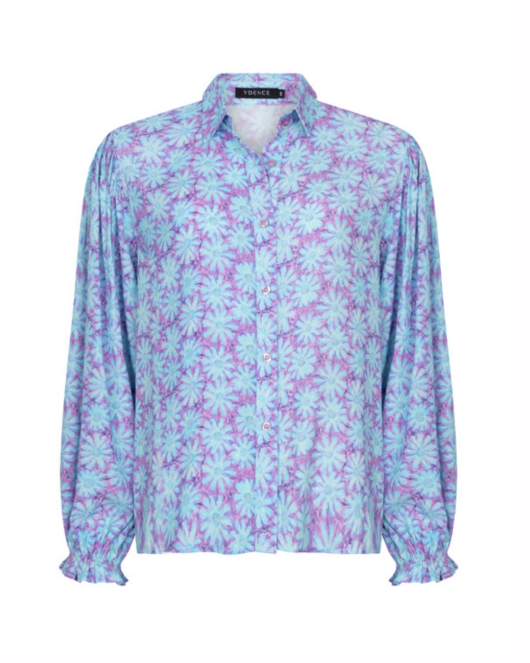 Blouse Alyssa turquoise flower