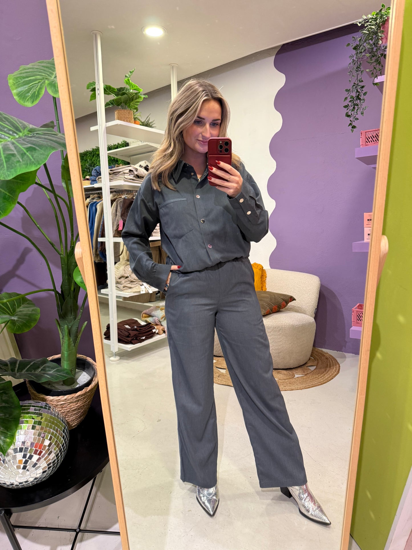 Blouse kess Denim blue