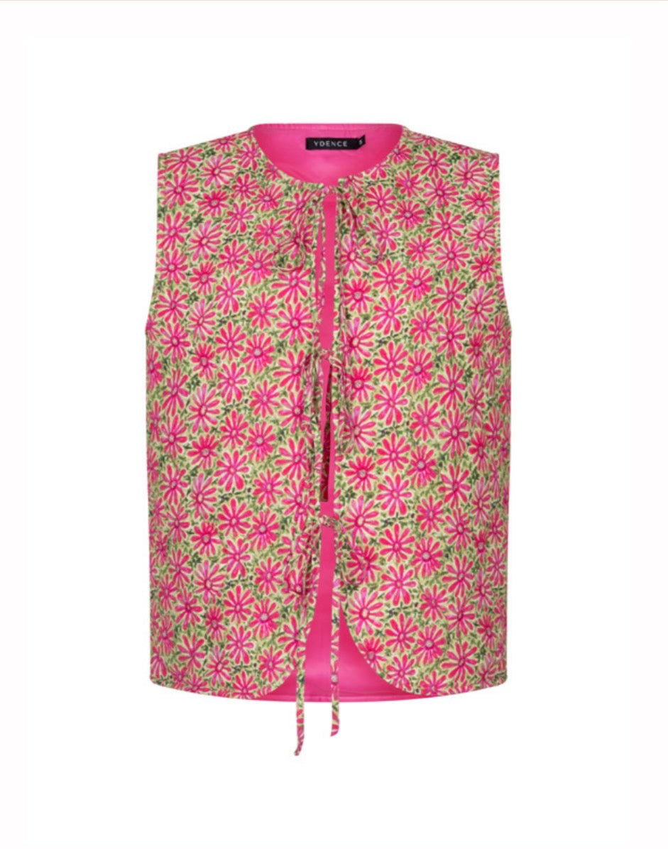Gilet Esmira pink flower