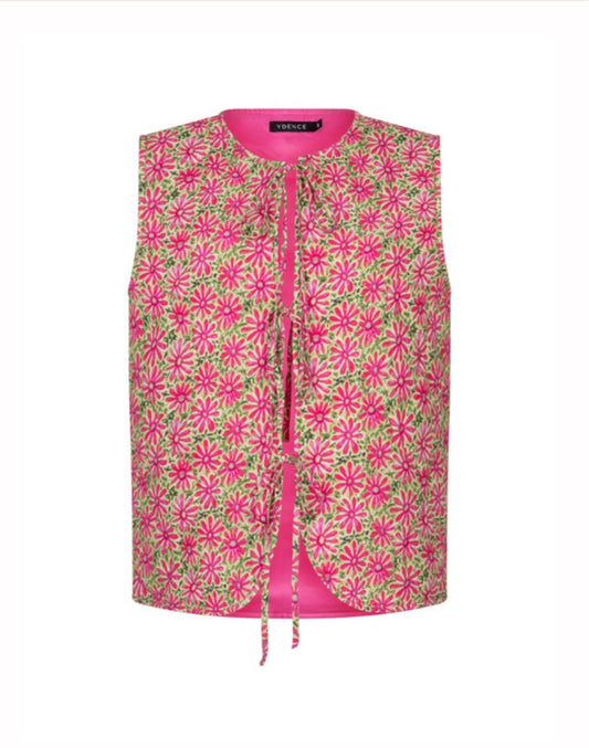 Gilet Esmira pink flower