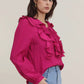 Blouse met ruffle