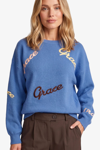 Lexa trui blue