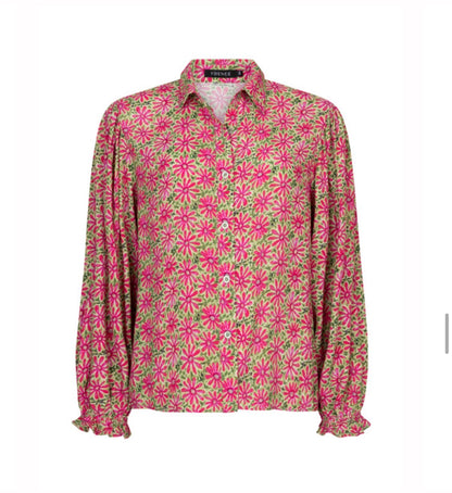 Blouse Alyssa pink flower