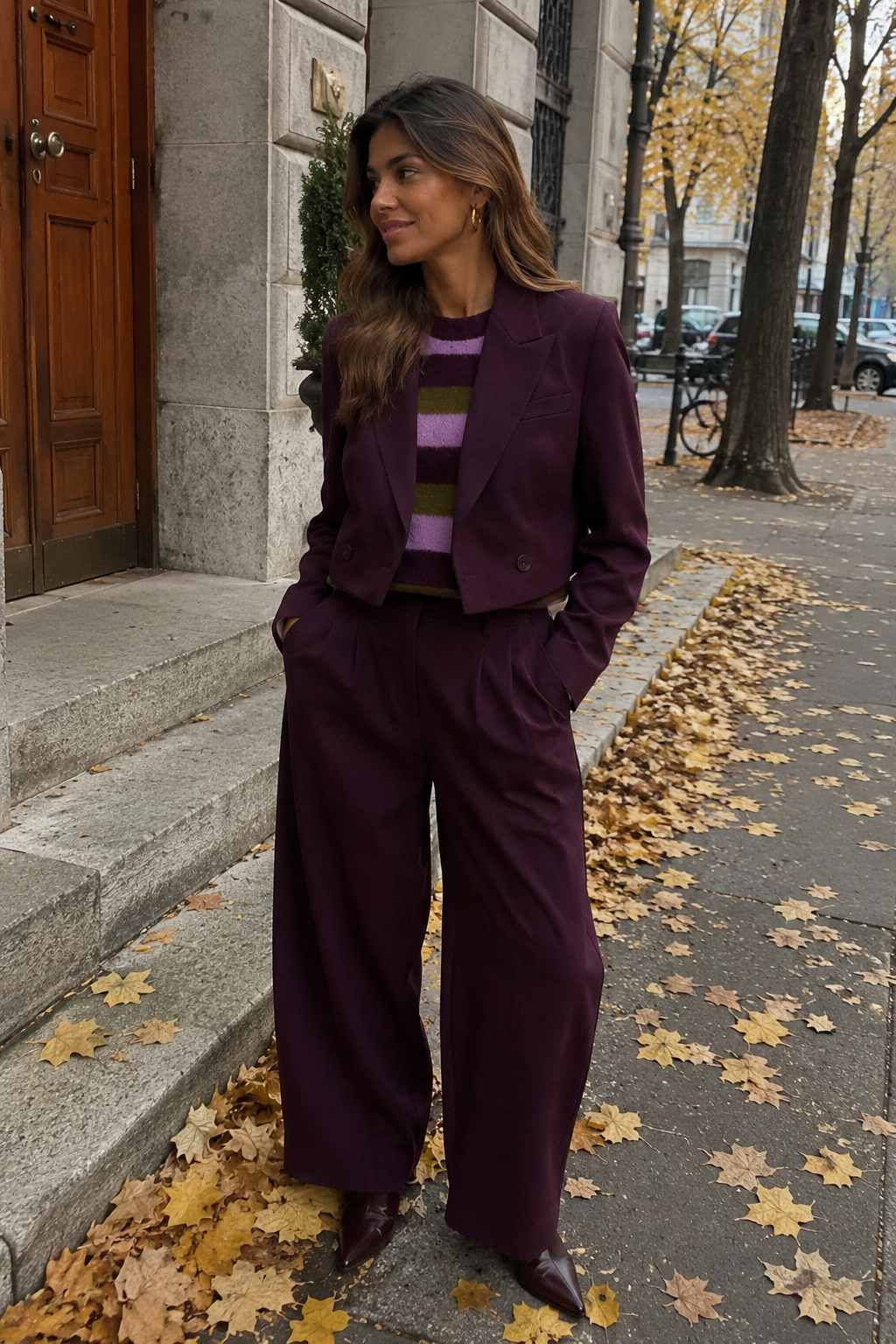 Blazer ayla aubergine