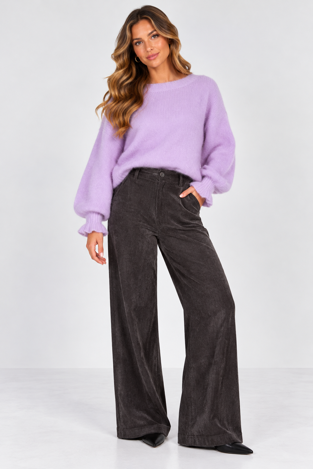 Benice pants muted gray