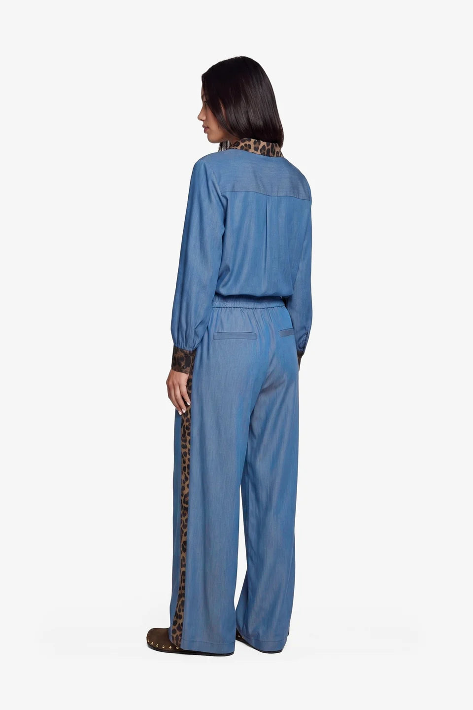 June broek denim leopard