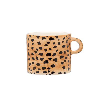 Leopard mug brown