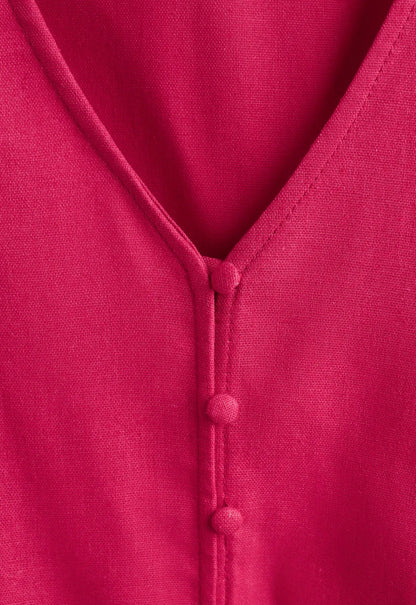 Blouse linnen mix berry