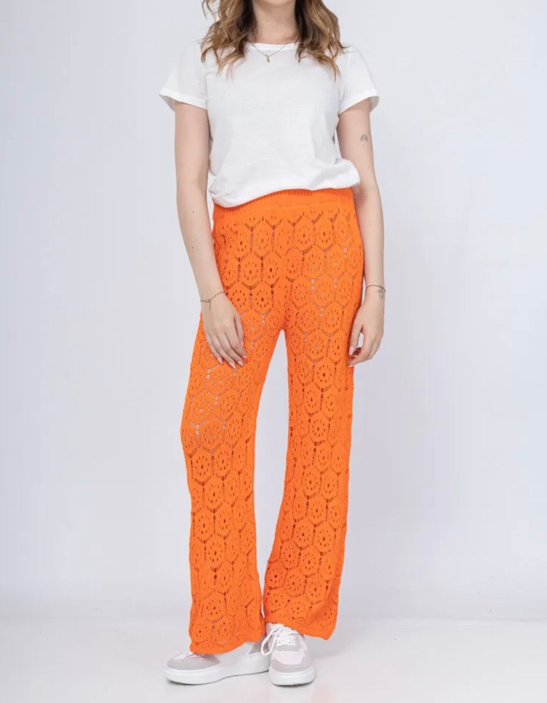 Crochet broek oranje