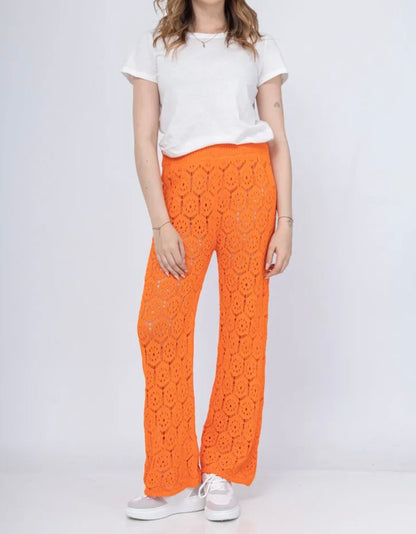 Crochet broek oranje