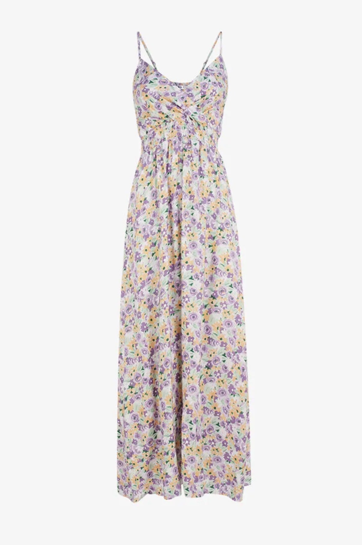 Maxi dress lila flower