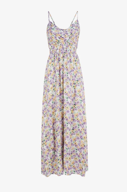 Maxi dress lila flower
