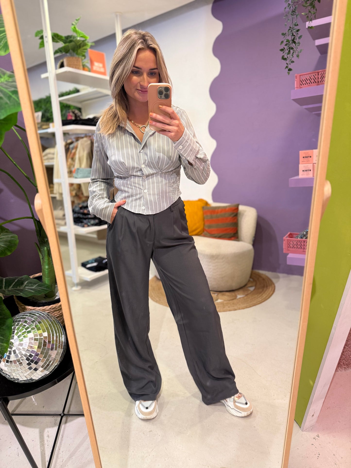 Nivya blouse light gray