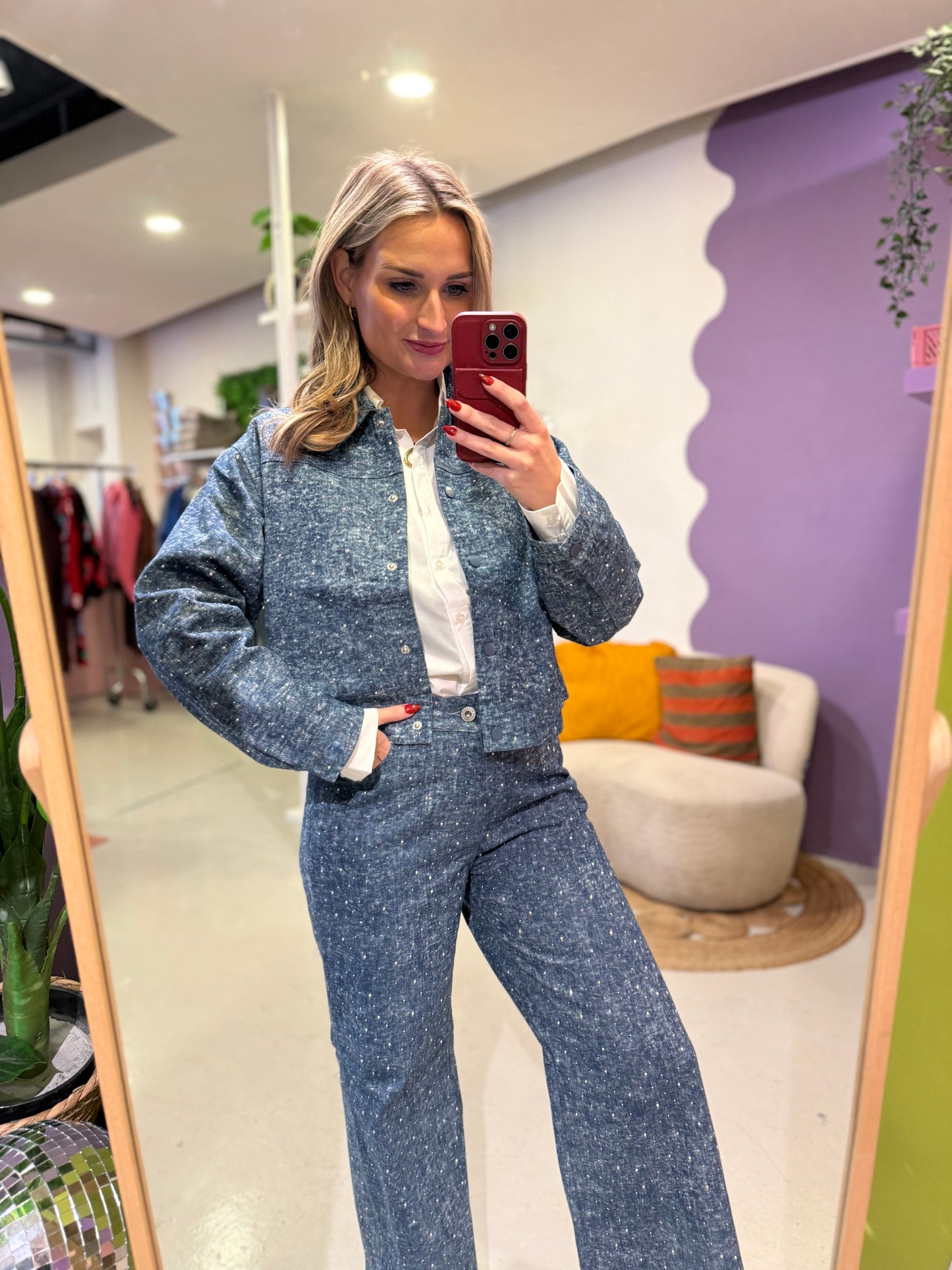 Lucy jacket denim dark blue