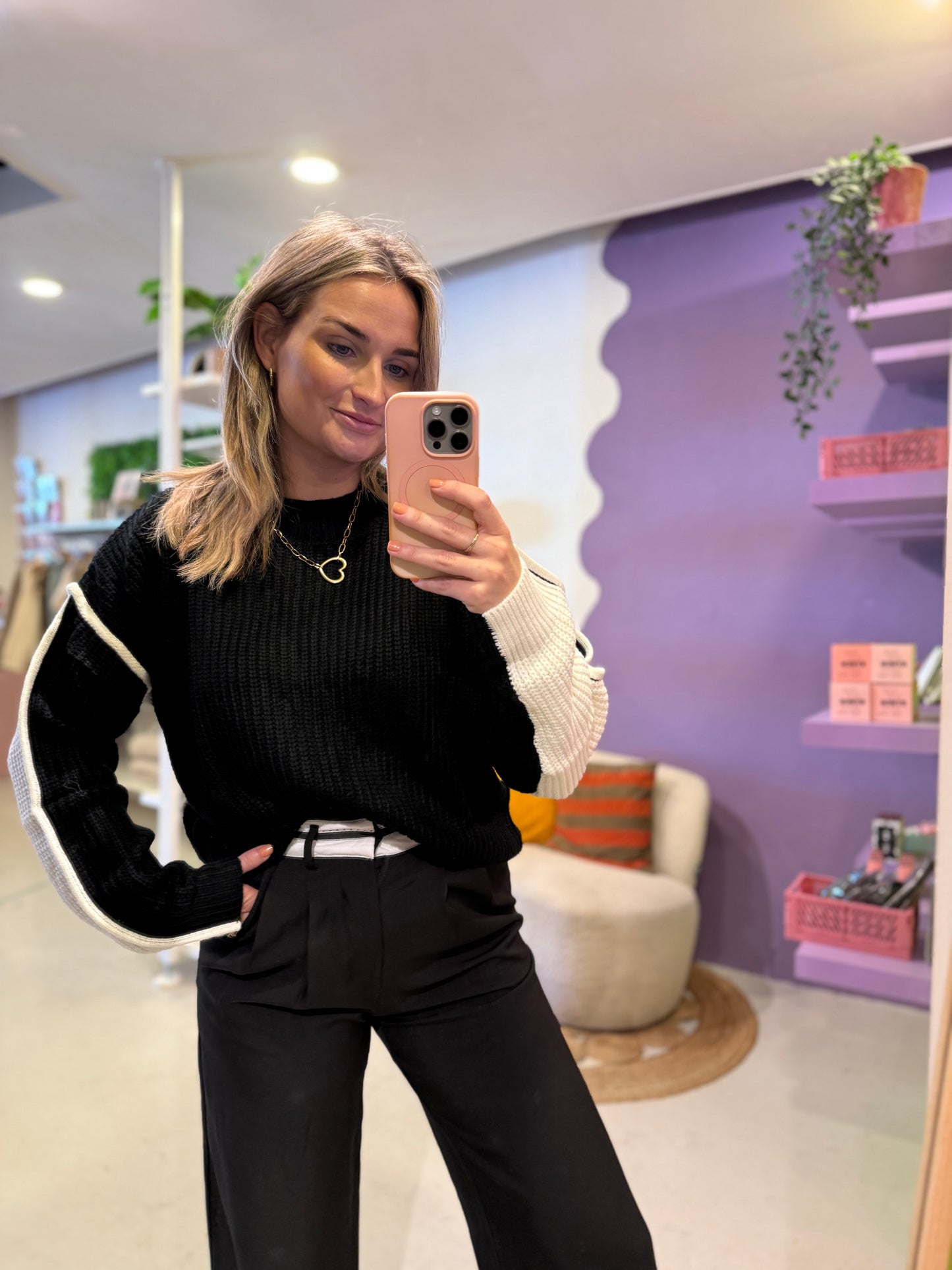 Zalika knit sweater black