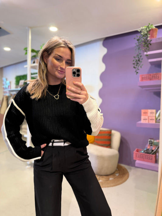 Zalika knit sweater black