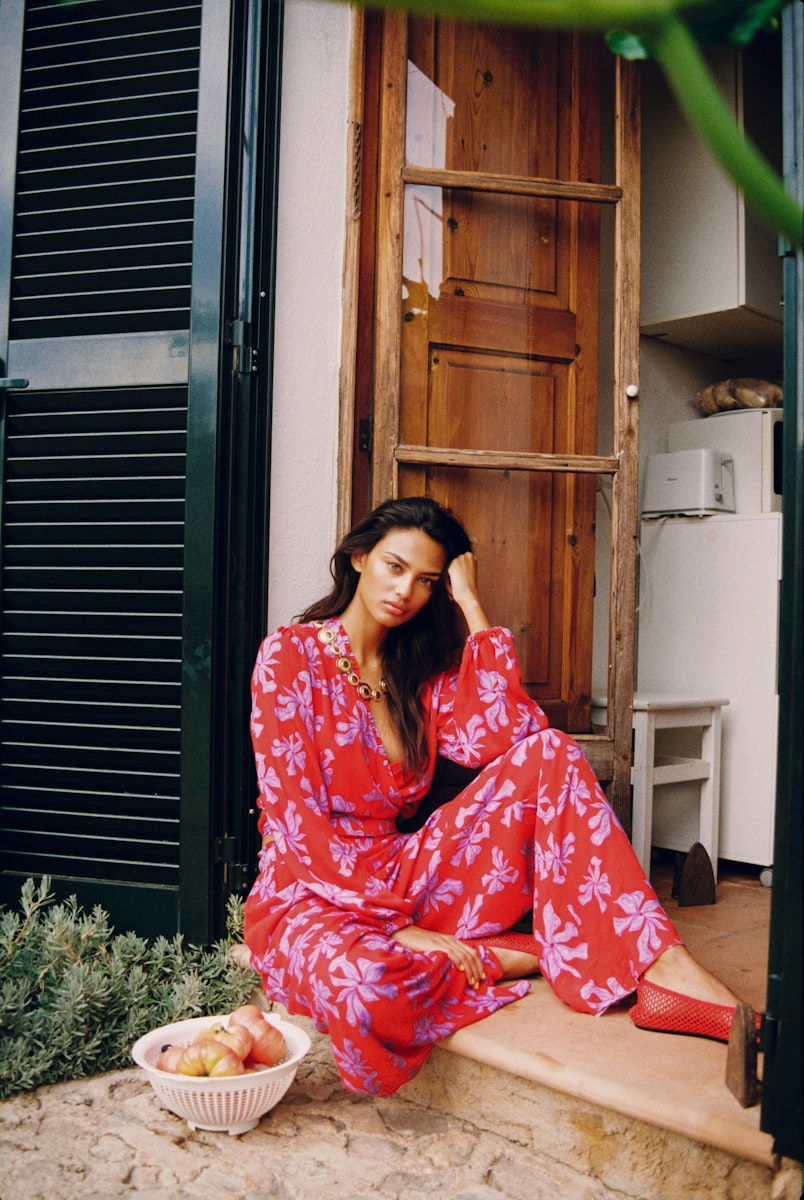 Flora longsleeve wild rose