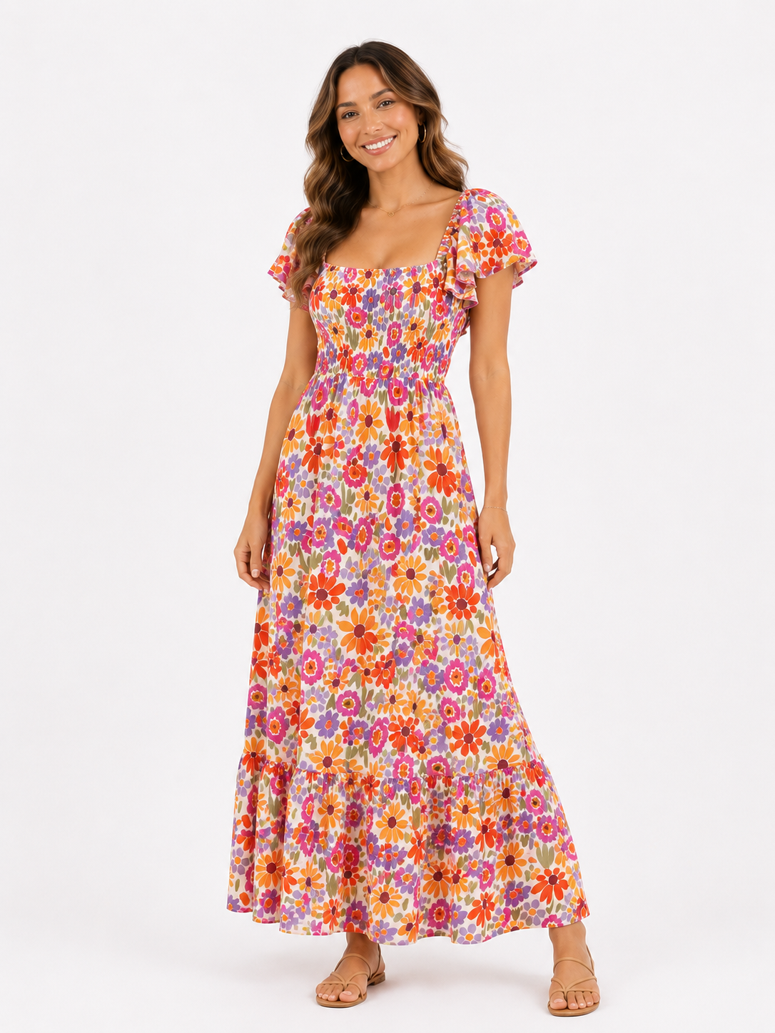 Blooming sunset dress