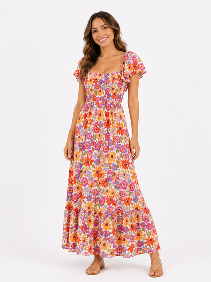 Blooming sunset dress