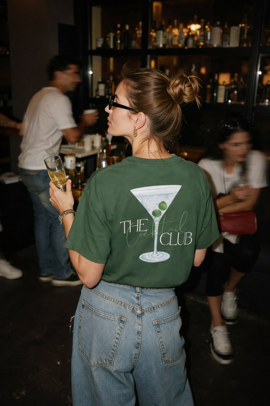 T-shirt cocktail club green