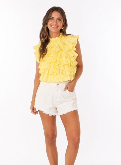 Yellow ruffle rop