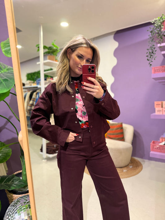 Mascha jacket wine red
