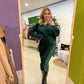 Glitter rok groen